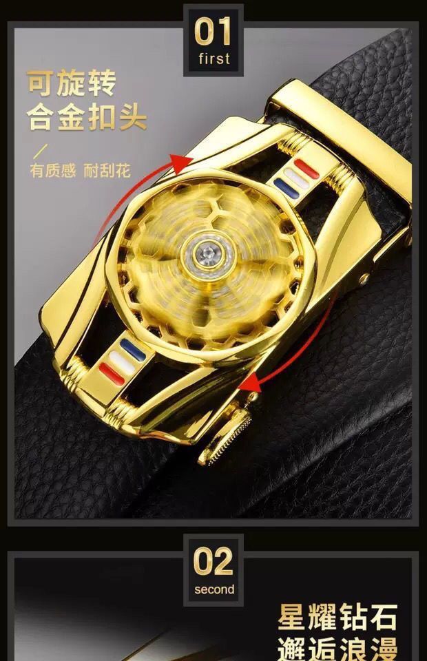 men's belt automatic buckle trembles fast hand explosion casual Joker simple fashion wholesale generation hair