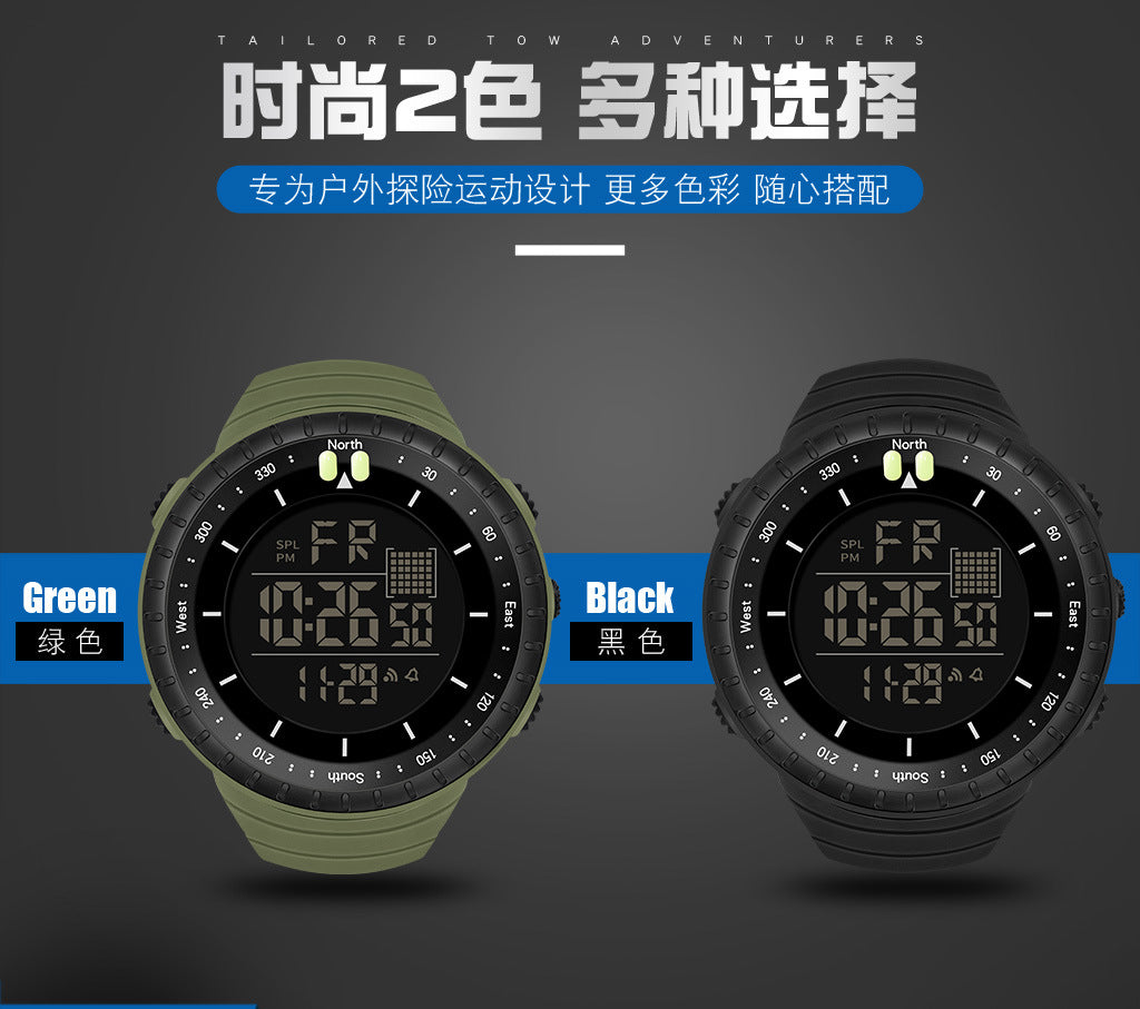 Synoke Sports Electronic Watch Outdoor Mountaineering Multi-Functional Luminous Waterproof Large Dial Fashionable Commuter Watch