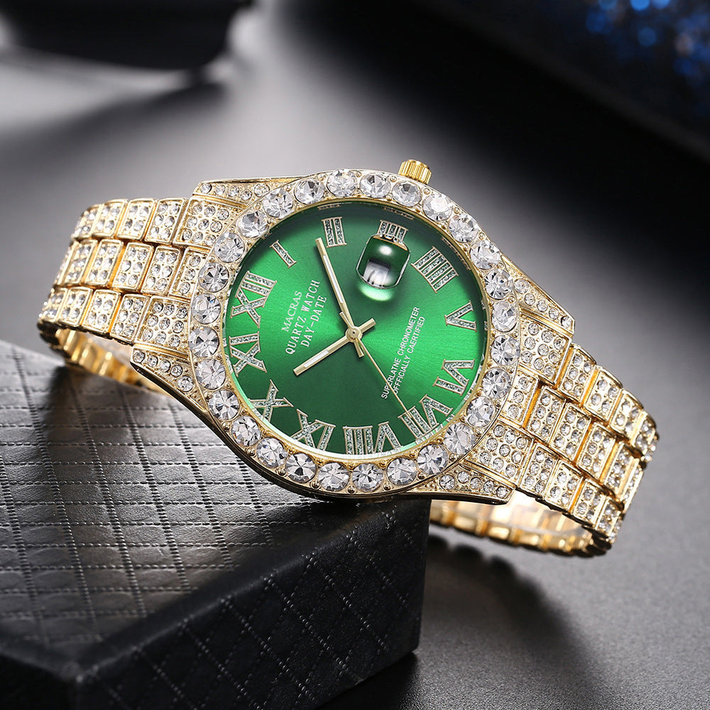 🔥🔥🔥🔥🔥Men's Watch Full Diamond Watch Men's Factory Price Direct Sale Complete Colors
