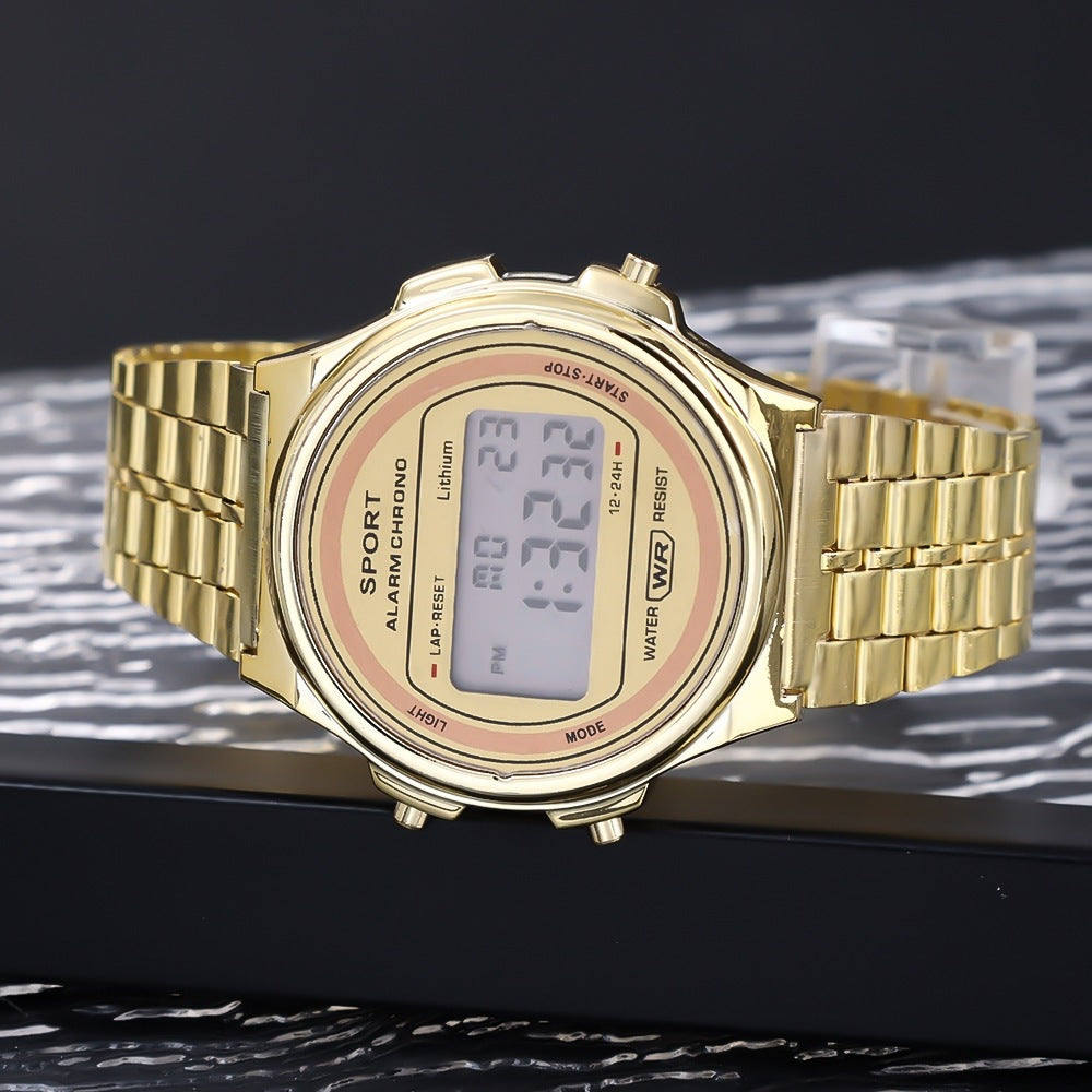 ultra-thin watch WR F92W steel band A159 new round fashion watch multi-function electronic watch.🔥🔥🔥
