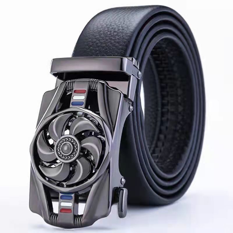 men's belt automatic buckle trembles fast hand explosion casual Joker simple fashion wholesale generation hair