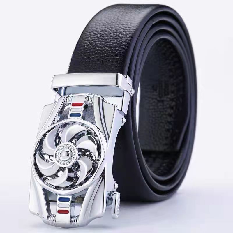 men's belt automatic buckle trembles fast hand explosion casual Joker simple fashion wholesale generation hair