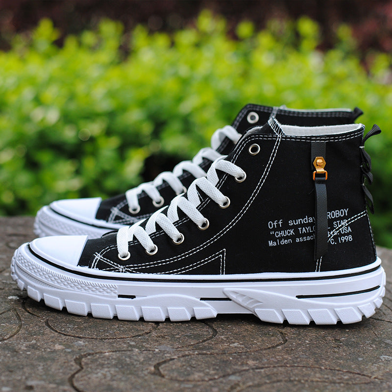 Spring and Summer Men's Shoes 2025 New Casual Sports Canvas Shoes, Versatile Trendyy Cloth Shoes, Breathable Popular National Fashion Shoes
