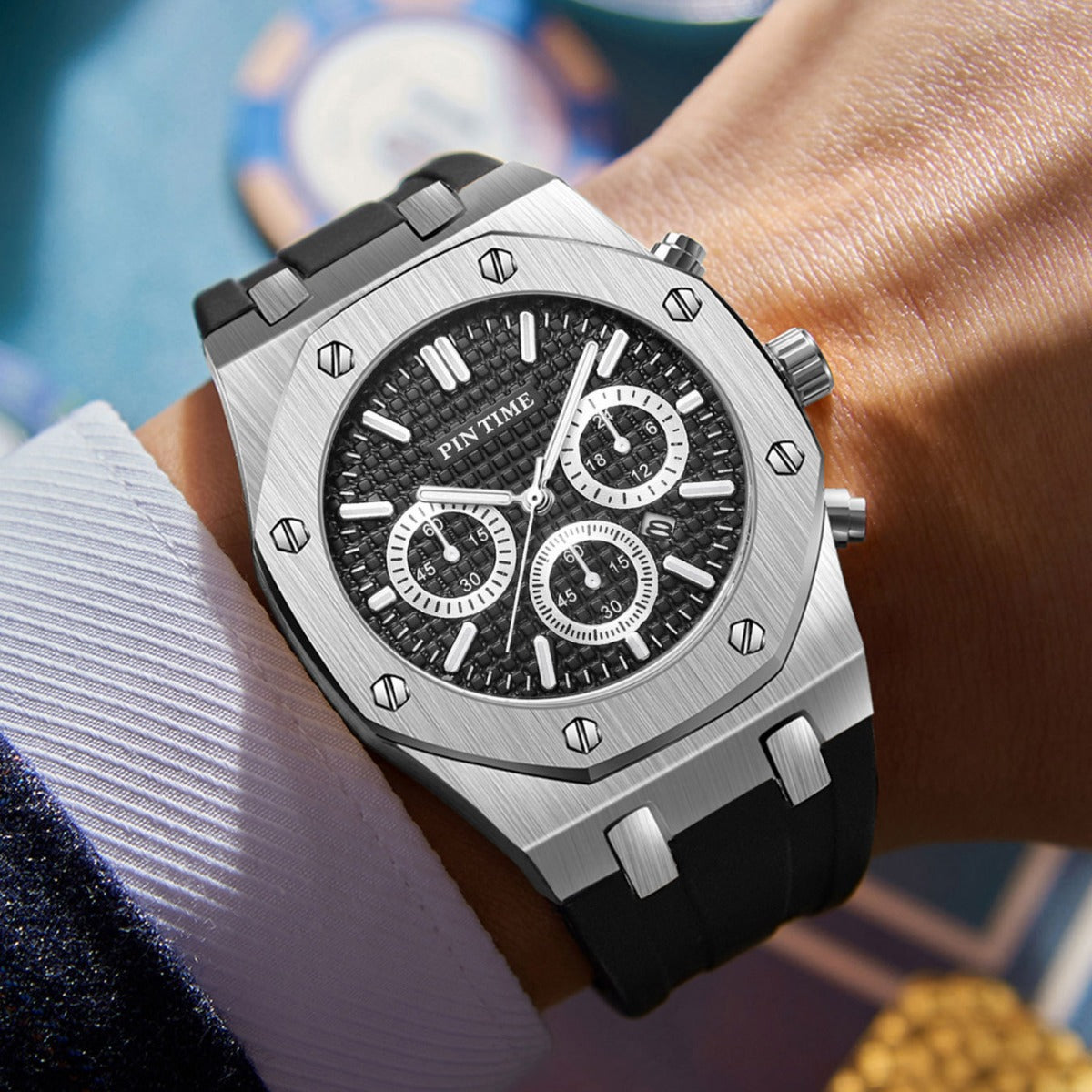 Men's Watches, Multi-Functional Sports Waterproof Men's Fashionable Casual Watches