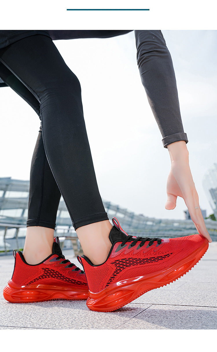 Men's Sports Shoes 2025 New Model Full-Length Air-Cushioned Running Shoes Men's Non-Slip Shock-Absorbing Casual Fashion Trendy Dad Shoes Men