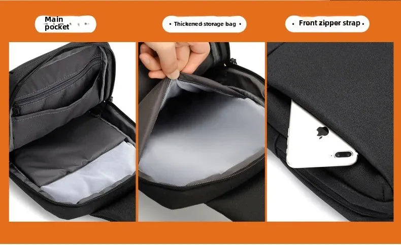 Waterproof Shoulder Bag, Crossbody Bag, Large Capacity Oxford Cloth Men's Bag Gift