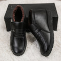 Winter Men's Dad's Cotton Shoes for Middle-Aged and Elderly People, Velvet Warm Casual Cotton Shoes, Non-Slip Footwear, Thickeneded Velvet Cotton Shoes for Men