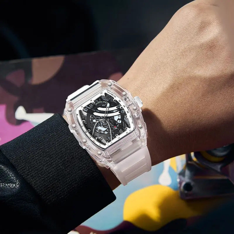 Zido's New Men's Gift Barrel-Shaped Casual Youth High-End Fashion Handsome Trendyy Watch