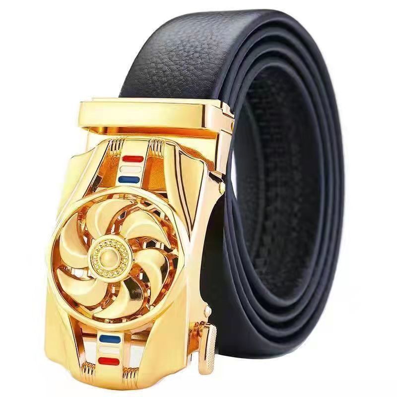 men's belt automatic buckle trembles fast hand explosion casual Joker simple fashion wholesale generation hair
