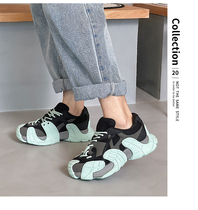 Thick-Soled Platform Running Breathable Casual Sports Versatile Shoes Women's & men's New Autumn Running Shoes