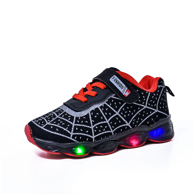 Spring and Autumn KidsShoes, Luminous Light Shoes,Baby Flash Shoes, Led Light-Up Sports Shoes, Mesh