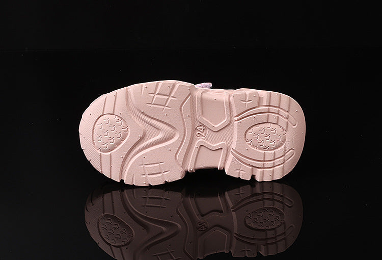 Spring and Autumn New Girls' Sports Shoes Light-Up Cartoon Shoes