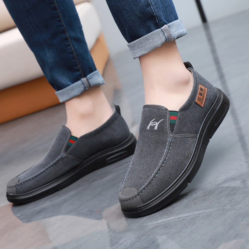 Spring Shoes for the Elderly, Men's Old Beijing Cloth Shoes, Men's Middle-Aged and Elderly Middle-Aged Men's Dad Shoes, Soft Soles and Durable