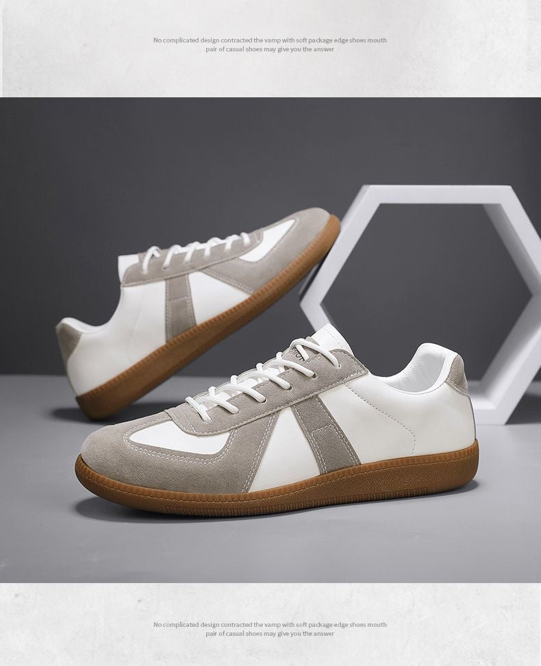 Men's shoes 2025 spring cross-border new breathable fashion men's shoes men's casual sneaker retro shoes men's moral training shoes