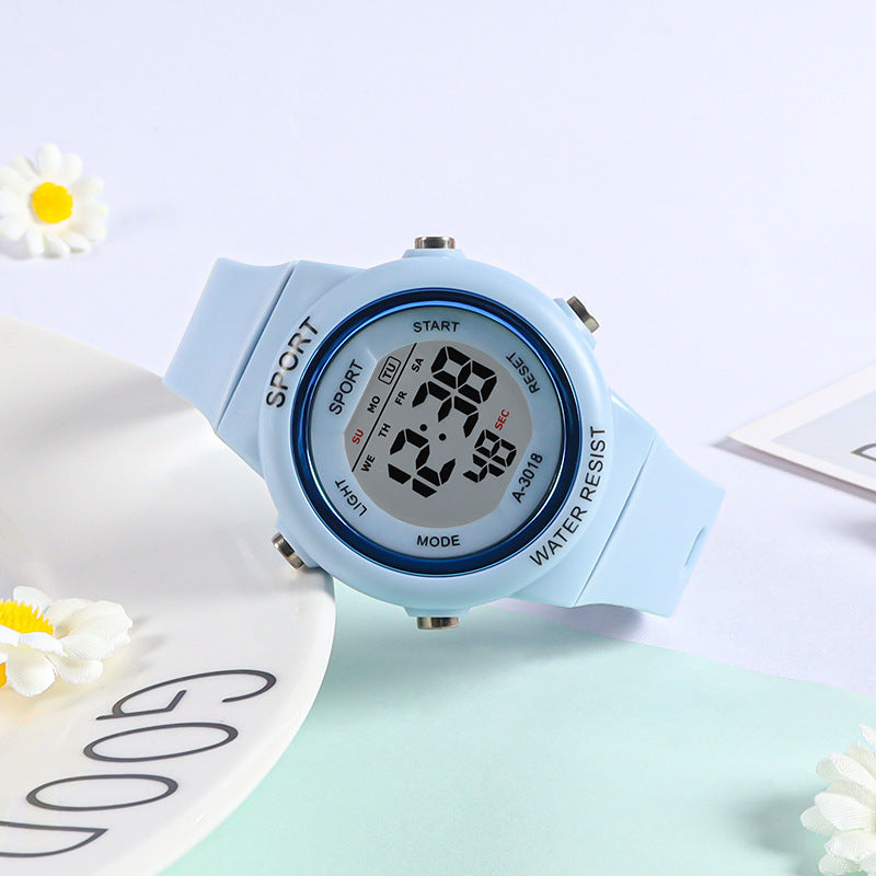 Teenager Junior High School Senior high school Student Watch Children Boys Girls Sports Multifunctional Waterproof Digital Electronic Watch