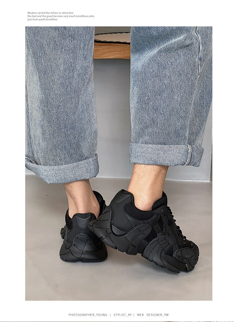 Thick-Soled Platform Running Breathable Casual Sports Versatile Shoes Women's & men's New Autumn Running Shoes