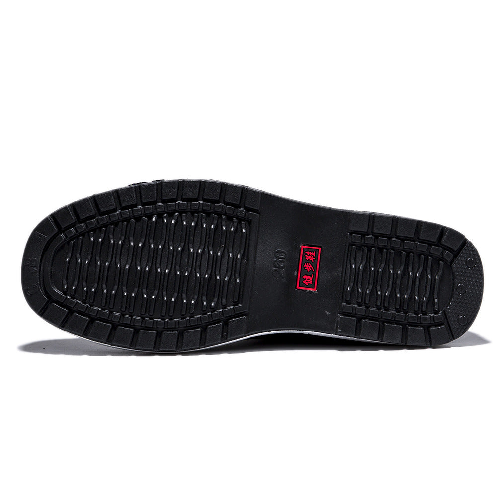 Old Beijing cloth shoes men's non-slip breathable men's wear-resistant soft bottom labor protection fleece-lined cotton shoes casual Sports men's shoes
