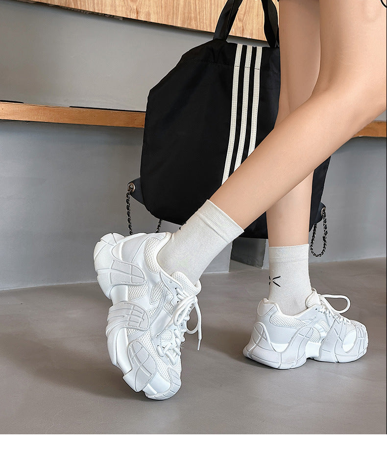 Thick-Soled Platform Running Breathable Casual Sports Versatile Shoes Women's & men's New Autumn Running Shoes