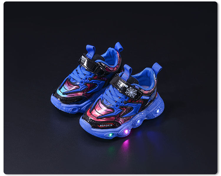 spring and autumn new children's sneaker LED luminous children's shoes 1-6 years old boys casual shoes children's shoes with lights