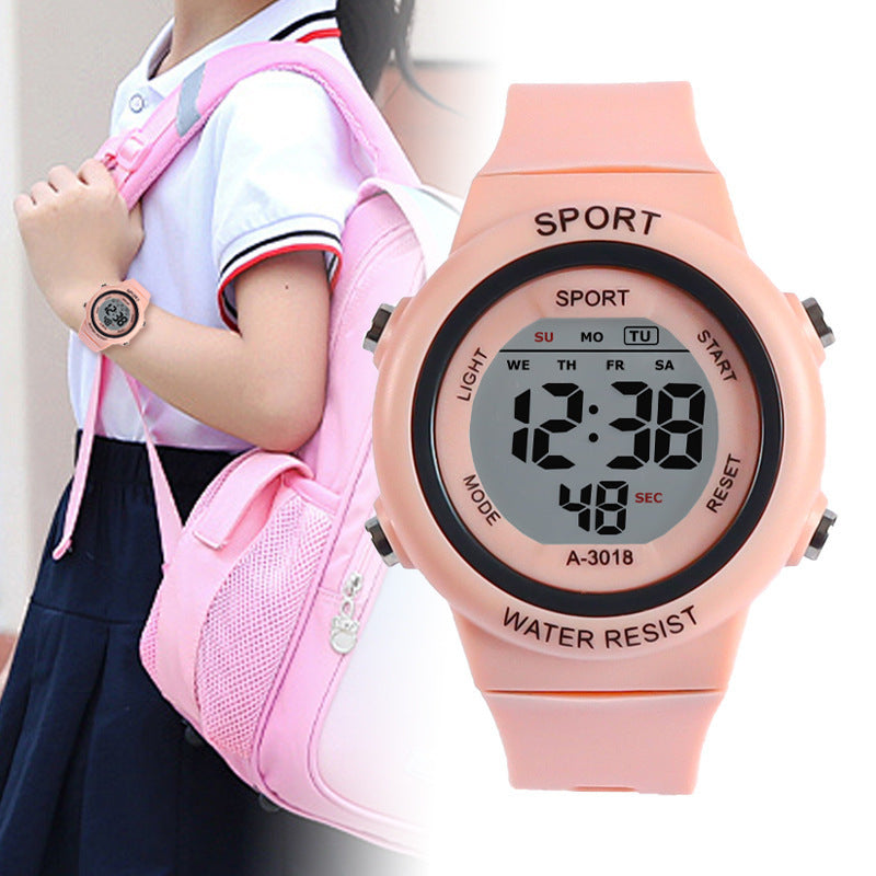 Teenager Junior High School Senior high school Student Watch Children Boys Girls Sports Multifunctional Waterproof Digital Electronic Watch