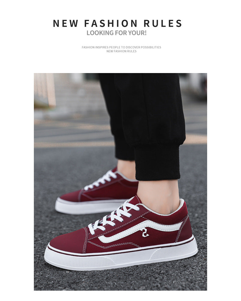 Spring and Autumn Shoes Men's Classic Low-Top Canvas Shoes Student Sneakers Men's Shoes Casual Shoes Korean Style Trendy Men's Shoes