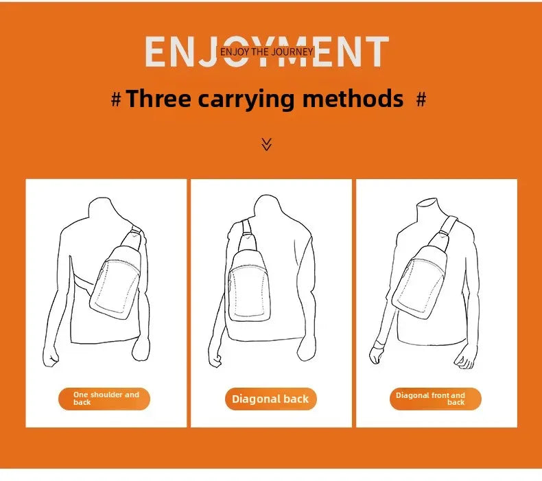 Waterproof Shoulder Bag, Crossbody Bag, Large Capacity Oxford Cloth Men's Bag Gift