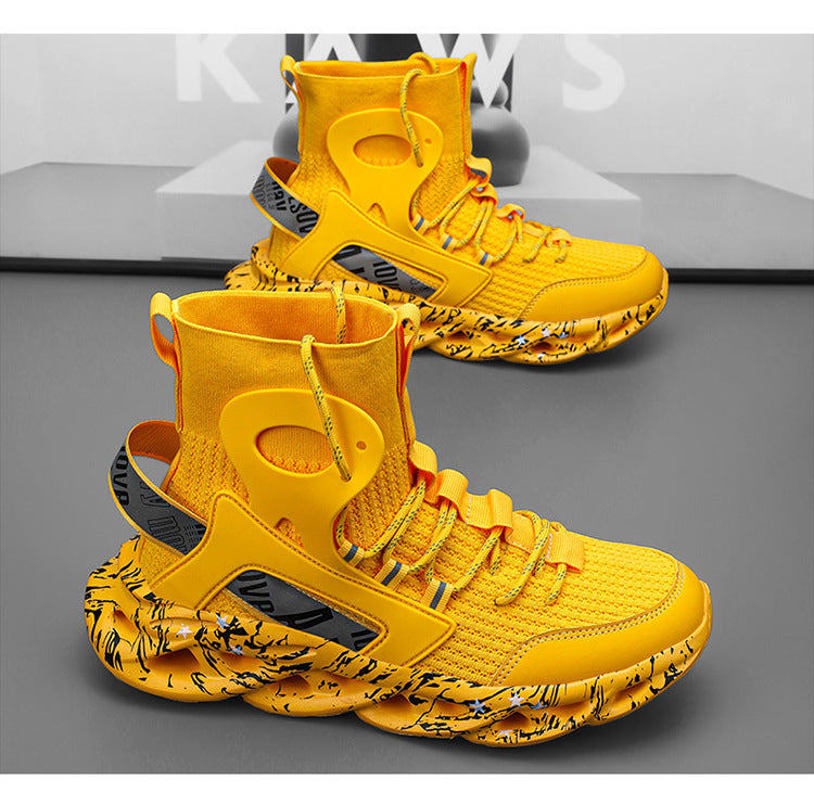 plus size Men's Shoes Spring and Autumn New Soft Sole Sports Casual Mesh Running Shoes Lightweight 46 Cross-border Shoes Men's Trendy Shoes
