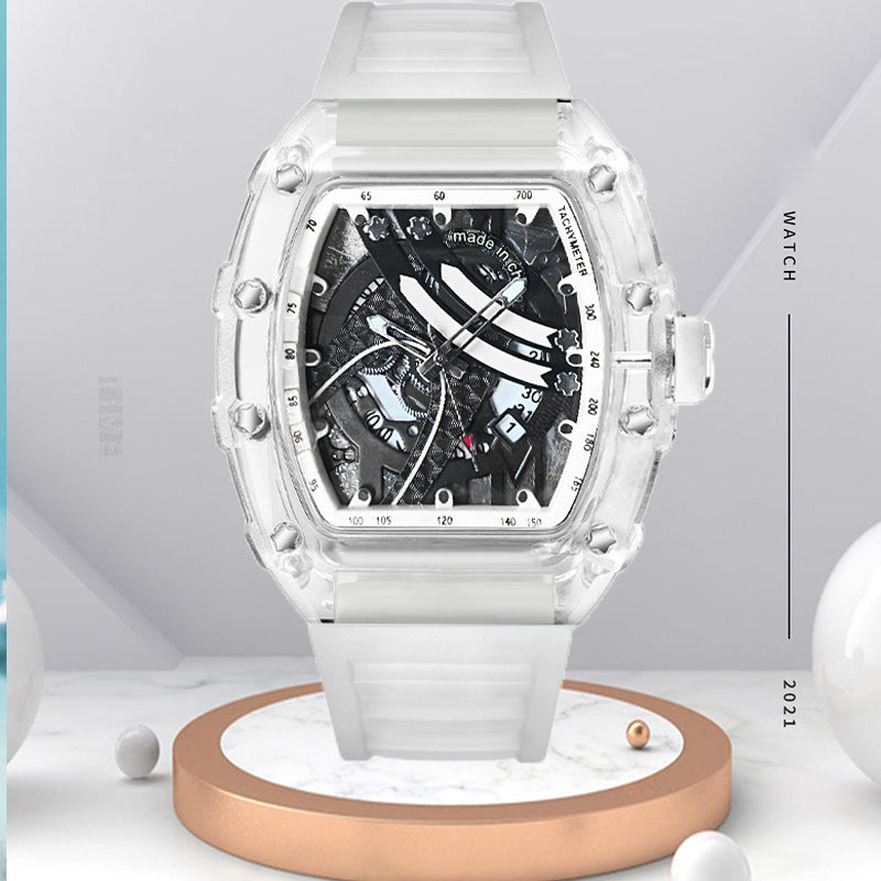 Zido's New Men's Gift Barrel-Shaped Casual Youth High-End Fashion Handsome Trendyy Watch