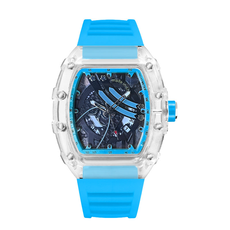 Zido's New Men's Gift Barrel-Shaped Casual Youth High-End Fashion Handsome Trendyy Watch