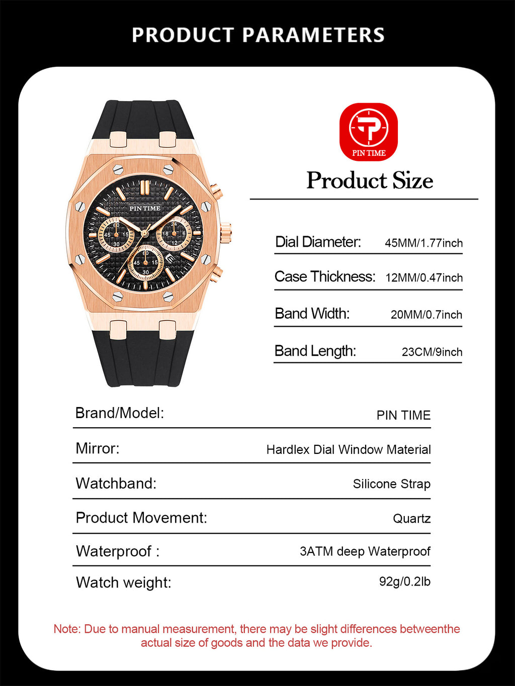 Men's Watches, Multi-Functional Sports Waterproof Men's Fashionable Casual Watches