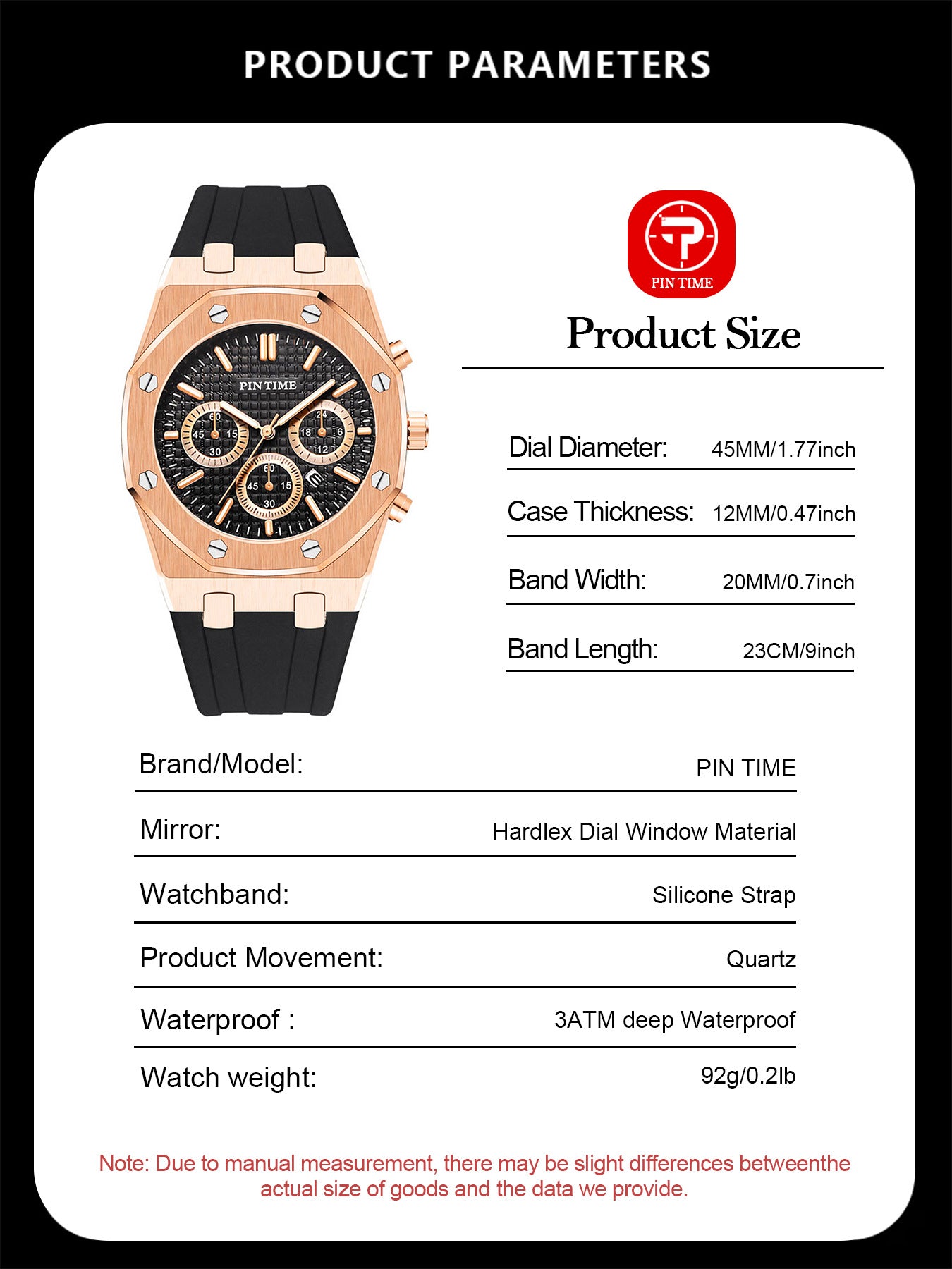 Men's Watches, Multi-Functional Sports Waterproof Men's Fashionable Casual Watches