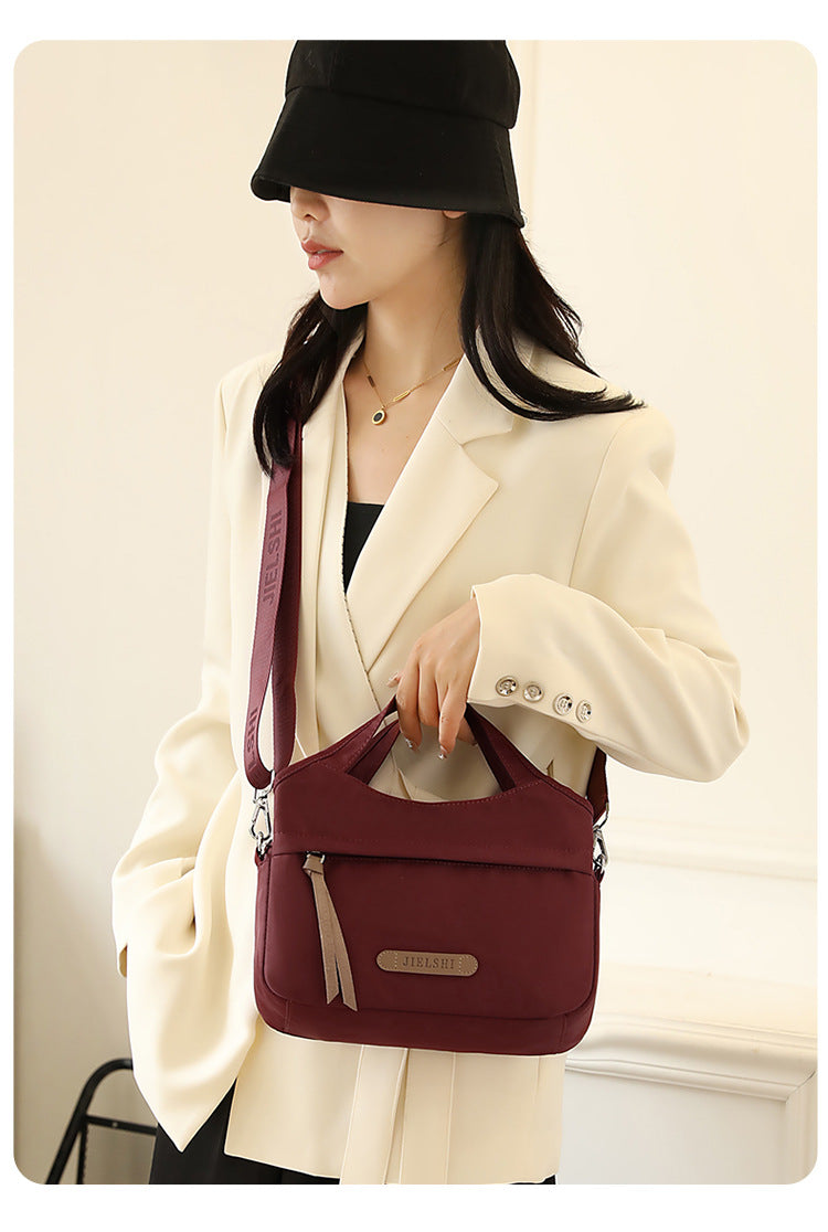 All-match Casual Crossbody Bag Lightweight Water-repellent Nylon Cloth Bag New Style Dating Shoulder Bag Fashionable Shopping Handbag