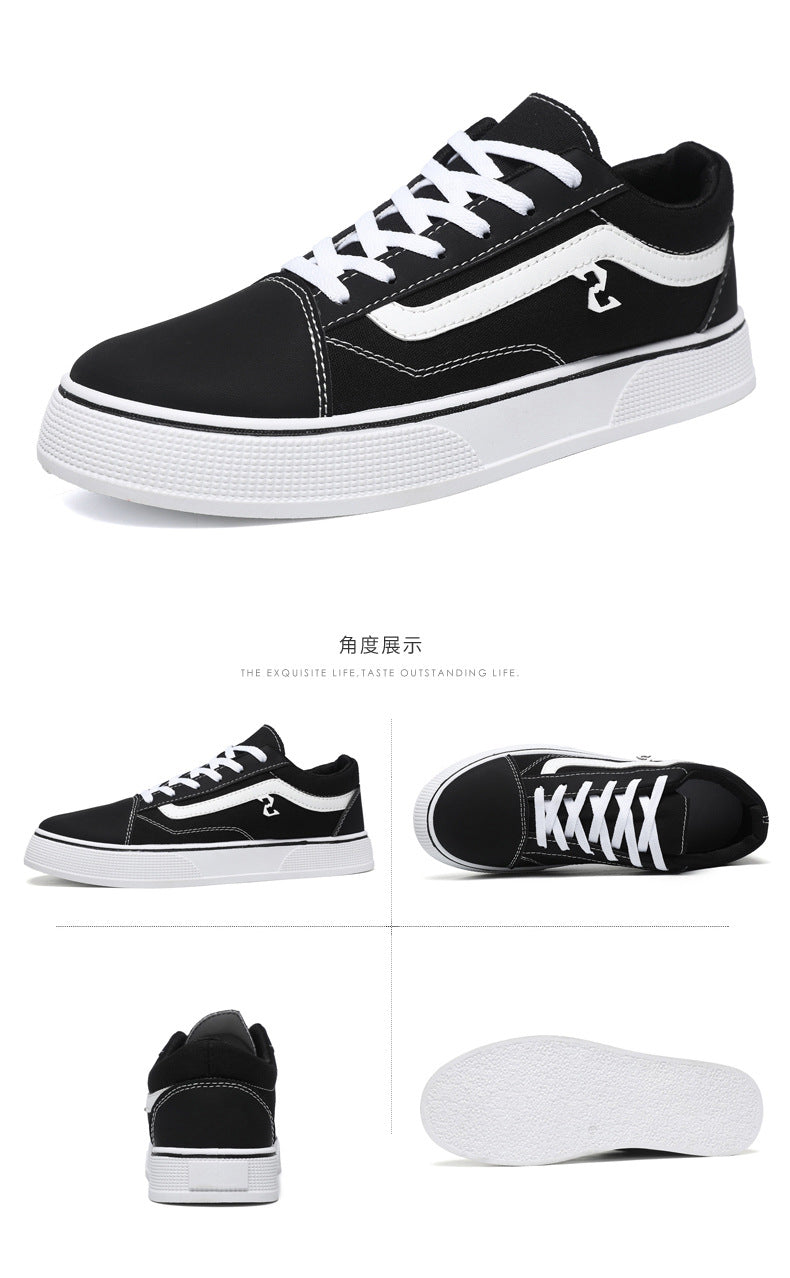 Spring and Autumn Shoes Men's Classic Low-Top Canvas Shoes Student Sneakers Men's Shoes Casual Shoes Korean Style Trendy Men's Shoes