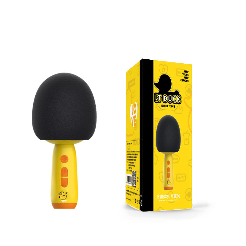 Children's singing host practice eloquence small microphone wireless Bluetooth integrated audio karaoke family KTV toys