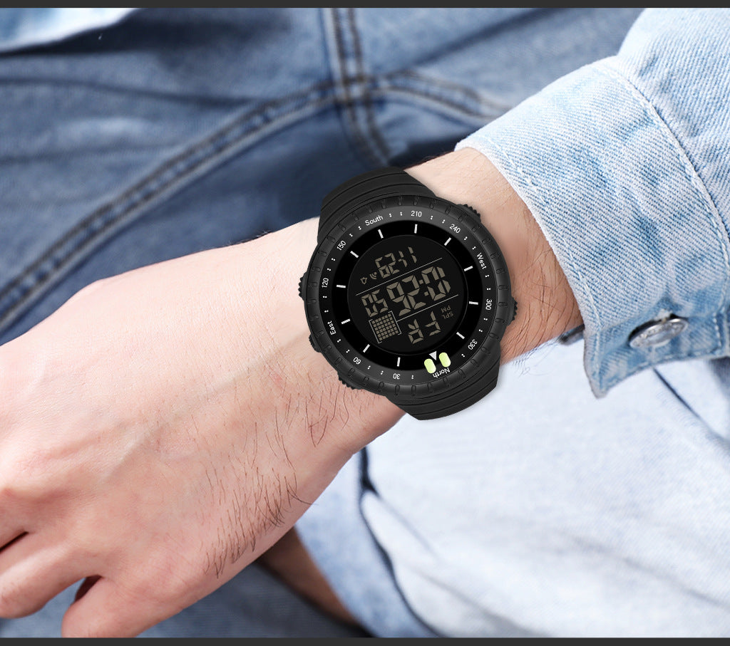 Synoke Sports Electronic Watch Outdoor Mountaineering Multi-Functional Luminous Waterproof Large Dial Fashionable Commuter Watch