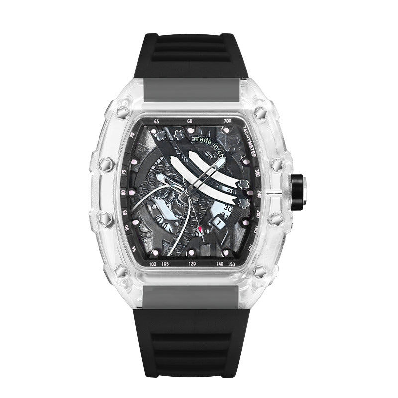 Zido's New Men's Gift Barrel-Shaped Casual Youth High-End Fashion Handsome Trendyy Watch