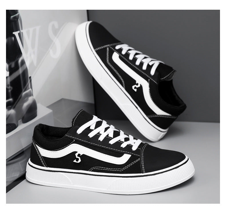 Spring and Autumn Shoes Men's Classic Low-Top Canvas Shoes Student Sneakers Men's Shoes Casual Shoes Korean Style Trendy Men's Shoes
