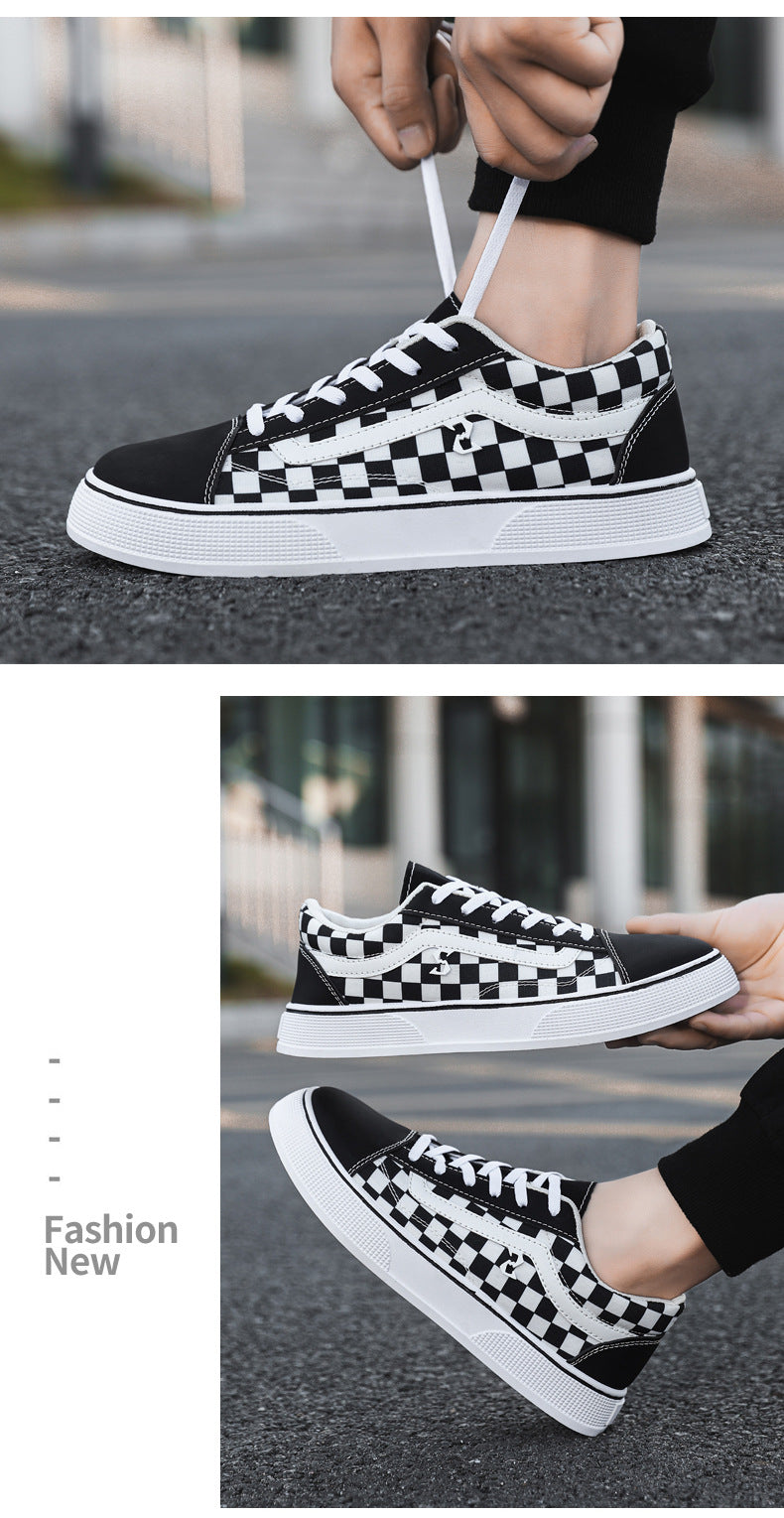 Spring and Autumn Shoes Men's Classic Low-Top Canvas Shoes Student Sneakers Men's Shoes Casual Shoes Korean Style Trendy Men's Shoes