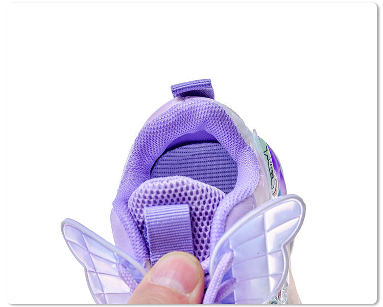 girls sneaker  spring new fashion butterfly princess shoes children running shoes in stock