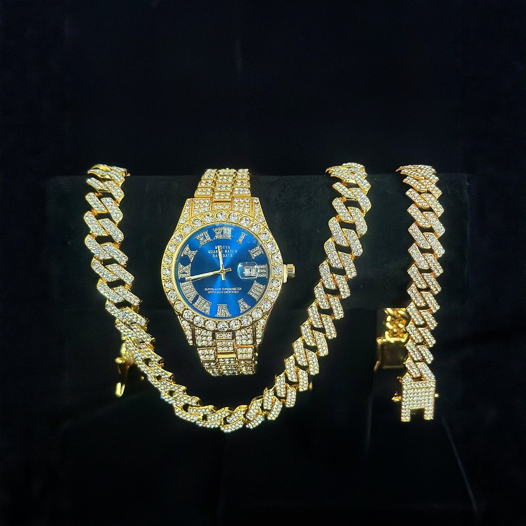 🔥🔥🔥🔥🔥Men's Watch Full Diamond Watch Men's Factory Price Direct Sale Complete Colors