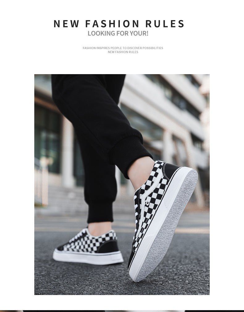 Spring and Autumn Shoes Men's Classic Low-Top Canvas Shoes Student Sneakers Men's Shoes Casual Shoes Korean Style Trendy Men's Shoes