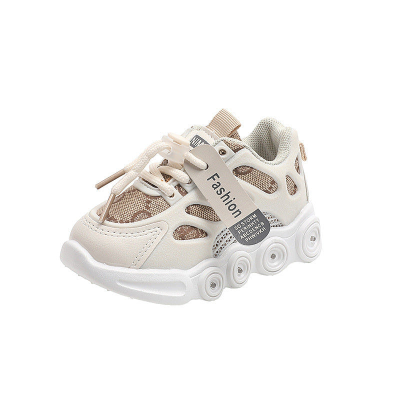 Children's Light-Up Shoes 2026 Spring and Autumn New Model for Boys and Girls Led Glowing Shoes for Young Children Fashionable Soft-Soled Sneakers
