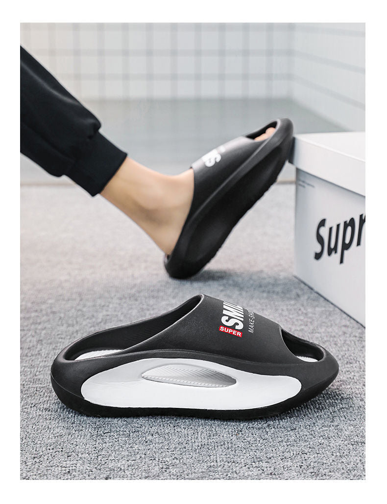New Eva Slippers for Men, Thick-Soled, Non-Slip, Wear-Resistant Sandals  Comfortable Beach Shoes for Outdoor Wear