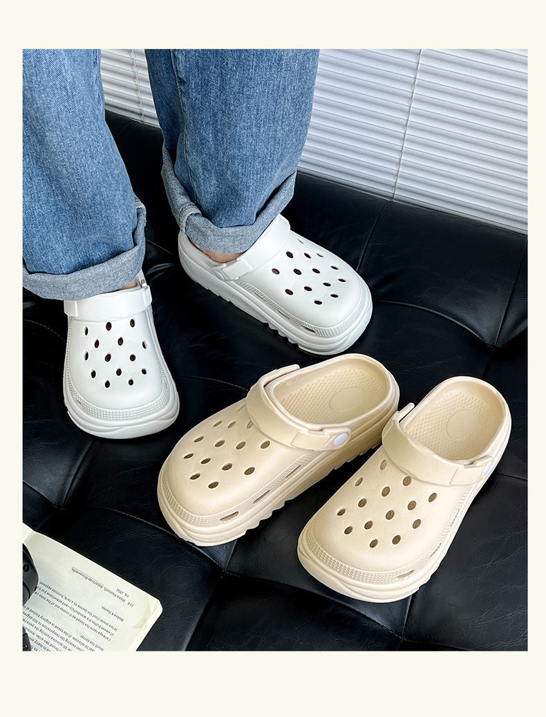 Eva Crocs Women's Summer Home Outerwear Thick-Soled Summer Couple Thick-Soled Home Indoor Beach Shoes Wholesale Women
