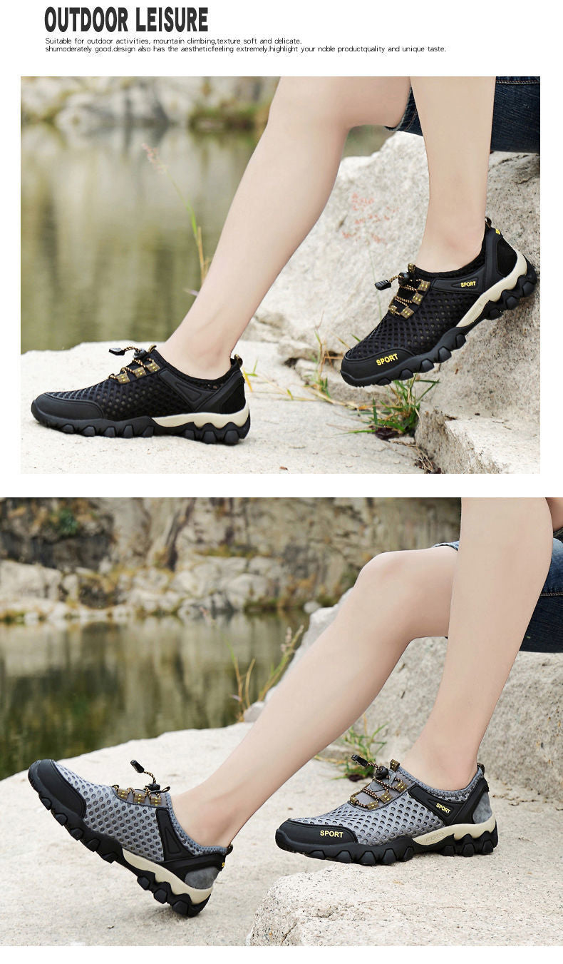 Mesh Shoes Summer Breathable Wading Shoes Men's Sports Casual Shoes Running Shoes Mesh Mountaineering Shoes Sandals Men's Shoes