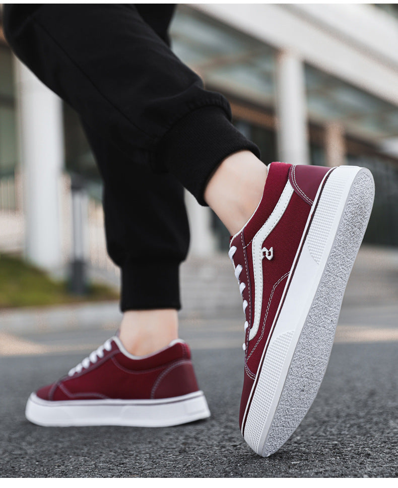 Spring and Autumn Shoes Men's Classic Low-Top Canvas Shoes Student Sneakers Men's Shoes Casual Shoes Korean Style Trendy Men's Shoes