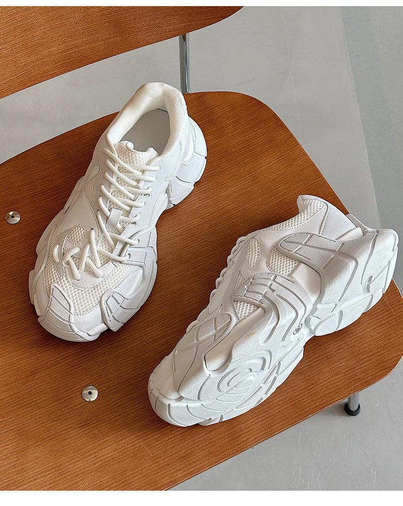Thick-Soled Platform Running Breathable Casual Sports Versatile Shoes Women's & men's New Autumn Running Shoes