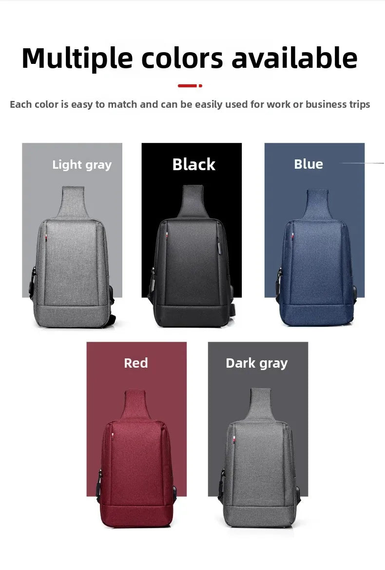 Waterproof Shoulder Bag, Crossbody Bag, Large Capacity Oxford Cloth Men's Bag Gift