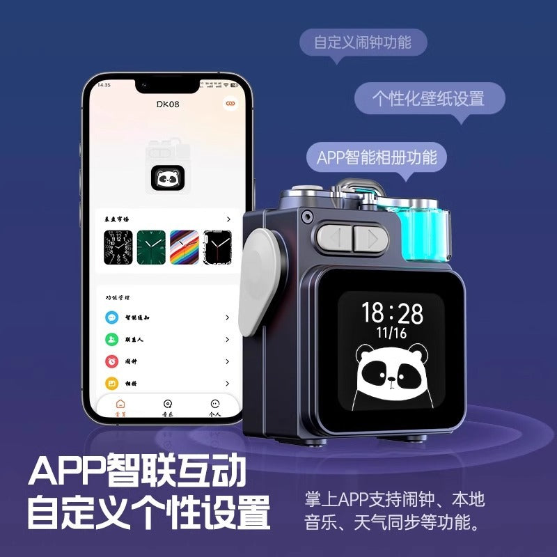 New metal bluetooth speaker atmosphere light portable speaker high power wireless mini stereo high sound quality