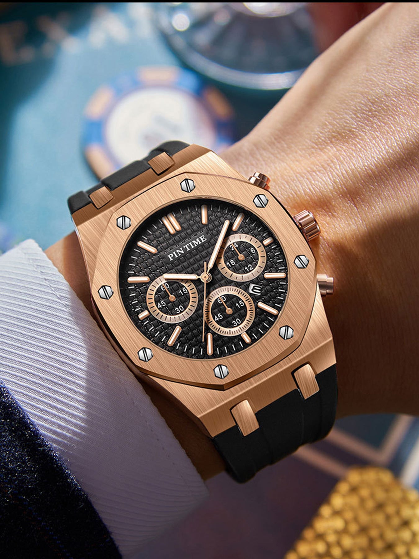 Men's Watches, Multi-Functional Sports Waterproof Men's Fashionable Casual Watches
